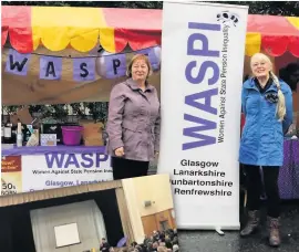  ??  ?? Making a stand At this year’s Summerfest in Cambuslang, above, and a full house as hundreds attended last week’s meeting