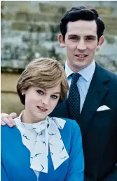  ??  ?? Pitch perfect: Diana (Emma Corrin) and Charles (Josh O’connor) in The Crown