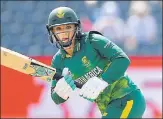  ?? GETTY IMAGES ?? South Africa’s Mignon du Preez hit an unbeaten 90.