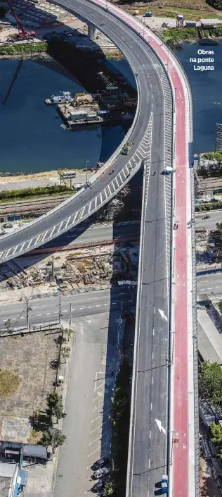  ?? Prefeitura de São Paulo/Divulgação ?? Obras na ponte Laguna