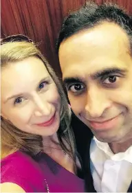  ?? TWITTER ?? Mohammed Shamji, right, is charged with first-degree murder in the death of his wife, Elana Fric-Shamji, left.