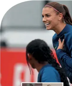  ??  ?? US Imports… Tobin Heath of Manchester United and Manchester City’s Rose Lavelle