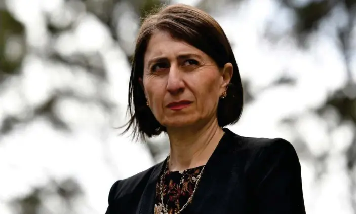  ?? Photograph: Sam Mooy/Getty Images ?? NSW premier Gladys Berejiklia­n has expressed anxiety about a rise in Covid cases, with 14 recorded on Wednesday, most linked to a cluster at a GP clinic in the Sydney suburb of Lakemba.