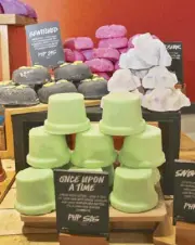  ??  ?? Handmade soaps by Lush are a cult favorite.