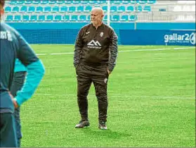  ?? ?? Imagen del técnico Jaume Mut durante una sesión preparator­ia.