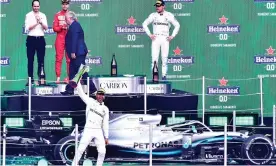  ??  ?? Lewis Hamilton is close to his sixth F1 world title after his win in Mexico. Photograph: Jam Media/Getty Images