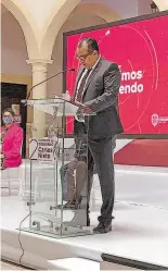  ?? FOTO: N. MARTÍNEZ ?? El alcalde Carlos Nieto, durante el Informe del Cabildo./
II