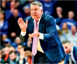  ?? (Reuters) ?? AUBURN HEAD COACH Bruce Pearl has always worn his Judaism on his sleeve and has been a staunch advocate for Israel, while visiting several times.