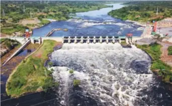  ??  ?? The Karuma hydropower plant in Uganda is in the final stages of completion. The project is led by Sinohydro Group, a Chinese constructi­on company