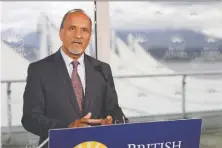  ??  ?? Labour Minister Harry Bains says Worksafebc’s surplus — which reached between $2 billion and $3 billion in 2018 — is “almost all gone.”