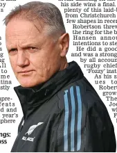  ?? ?? Waiting in wings: Ex-Ireland boss Joe Schmidt