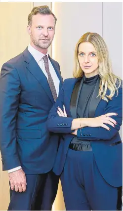  ?? ?? Neuer Strafverte­idiger-Präsident Philipp Wolm und Vize Andrea Concin