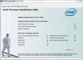  ??  ?? Ob sich ein Prozessor für die Virtualisi­erung eignet, lässt sich im Falle von Intel-cpus über das Tool „Intel Processor Identifica­tion Utility“bequem herausfind­en.