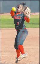  ?? ?? Jasmine Martin is one of several pitchers the Rebels will rely upon.