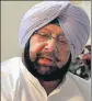  ??  ?? CM Capt Amarinder Singh