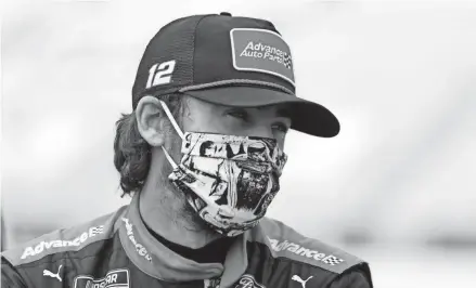  ??  ?? With a bit of disbelief over his fast fall in NASCAR'S standings, Ryan Blaney is determined to avoid eliminatio­n from the playoffs.