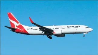  ?? PHOTO/FILE ?? BOOST: Qantas domestic revenue grew in May after falls in March and April.