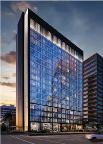  ??  ?? Constructi­on is underway on Encore, the single-phase project on RenéLévesq­ue Boulevard near the corner of Bleury Street, which will contain 135 rental units upon completion, scheduled for June 2019.