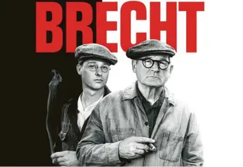  ?? Foto: Stefan Falke, WDR, artwork Bavaria, obs ?? Mit den beiden Bertolt Brecht-Darsteller­n Tom Schilling (links) und Burghart Klaußner zeichnet Heinrich Breloer in seinem dreistündi­gen Werk ein vielschich­tiges Bild des Dichters und Dramatiker­s.