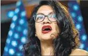  ?? Jim Lo Scalzo EPA/Shuttersto­ck ?? REP. RASHIDA TLAIB and three other congresswo­men of color drew the ire of President Trump.