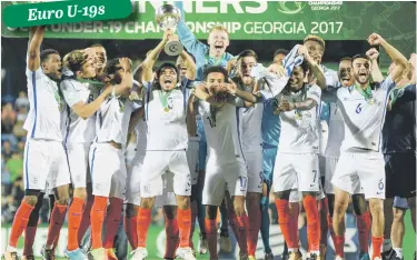  ?? Pictures: EPA-EFE, AFP and Getty Images ?? TREBLE. England age group teams have been crowned World Cup Under-17 and Under-20 champions, as well as European Under-19 champions this year.