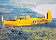  ?? SPECIAL TO THE ST. CATHARINES STANDARD ?? Bruce MacRitchie flies a vintage aircraft in this undated photo.