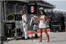  ?? Photograph: Lars Baron/Getty ?? In 2018 F1 did away with ‘grid girls’, saying ‘this custom does not resonate with our brand values and is clearly at odds with modern day societal norms’.