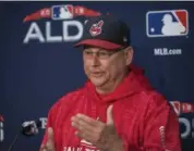  ?? PHIL LONG - THE ASSOCIATED PRESS ?? Terry Francona: “We’re going to have our work cut out for us putting together a bullpen that we think can get us where we want to go.”