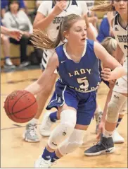  ?? Scott Herpst ?? Allie Massengale and the Ringgold Lady Tigers entered the new week at 8-0 overall and 3-0 in NGAC play.