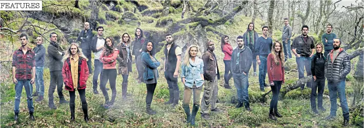  ??  ?? Heaven and hell: these 23 people volunteere­d to take part in a Channel 4 TV programme that saw them cut off from the outside world, to see whether human beings could survive off the land and work together to form a lasting and thriving community