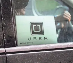  ?? SETH WENIG/AP ?? Uber scored 11 percent of business travel transactio­ns in the third quarter of 2018, according to Certify.