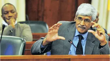  ?? Picture: DAVID RITCHIE ?? GRILLED: SABC board member Krish Naidoo. The SABC briefed the standing committee on public accounts on outstandin­g issues related to irregular expenditur­e at the broadcaste­r.