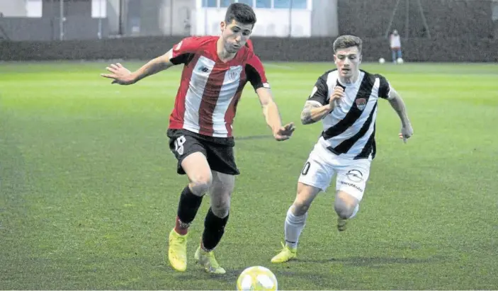  ??  ?? Jesús Areso, en un partido con el Bilbao Athletic hace dos temporadas.