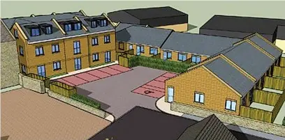  ?? ?? ● An artist’s impression of the proposed supporting living developmen­t