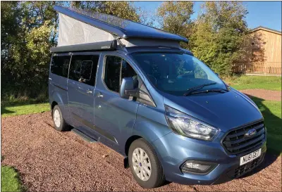  ?? ?? CLEVERLY PACKAGED: The Ford Transit Custom Nugget Plus campervan.