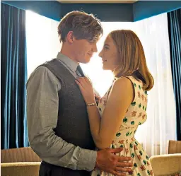  ??  ?? Innocent: newlyweds Saoirse Ronan and Billy Howle in On Chesil Beach