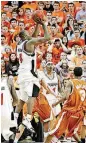  ?? [OKLAHOMAN ARCHIVES] ?? Mario Boggan launches the game-winning shot against Kevin Durant-led Texas in 2007.