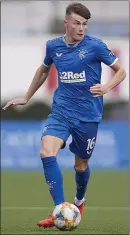  ??  ?? Rangers youngster Nathan Patterson in action yesterday