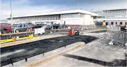  ??  ?? Driven for success Car parks at Glasgow Prestwick are being upgraded for 2017, with the terminal building all bright and clean, ready for passengers