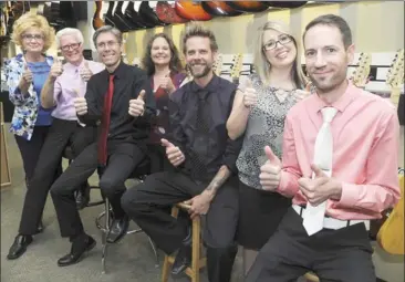  ?? Special to The Daily Courier ?? Dale Wentworth, second from left, has been named 2018 business leader of the year by the Kelowna Chamber of Commerce’s Business Excellence Awards. Wentworth, founder of Wentworth Music, is pictured here with his wife, Hedy, left, Noel, Lora, Nori, Joanna and Neil.