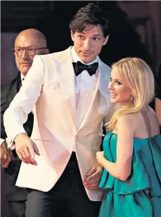  ??  ?? Step back in time: Kylie Minogue dated model Andrés Velencoso for five years
