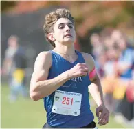  ?? AMY SHORTELL/THE MORNING CALL ?? Nazareth’s Gio Mastromona­co, in less than two years, has transforme­d himself into one of Pennsylvan­ia’s top distance runners and The Morning Call’s All-Area boys runner of the year.