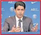  ?? ?? Al Khelaïfi, presidente del PSG.