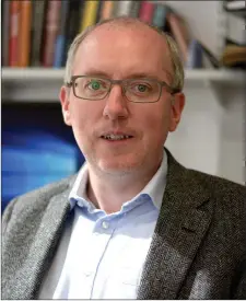  ??  ?? Professor Mark O’Brien whose detailed history of The Kerryman features in a new book on the Irish regional media.