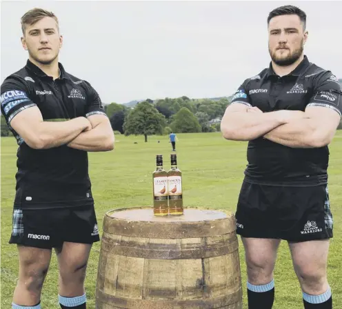  ??  ?? 0 Glasgow’s Matt and Zander Fagerson in Perth to promote ‘ The Famous Grouse Pre- Season Challenge’.
PICTURE: ROSS PARKER/ SNS/ SRU