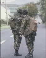  ??  ?? ON PATROL British soldiers in Northern Ireland during the Troubles