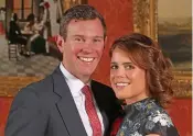  ?? (AFP) ?? This file photo shows Britain’s Princess Eugenie of York (right) with Jack Brooksbank in London on January 22