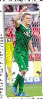  ?? DPA-BILD: WEIßBROD ?? Von Sommer 2012 bis Januar 2015 spielte Nils Petersen bei Werder.