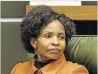  ??  ?? HOLIER THAN THOU: Minister Maite Nkoana-Mashabane