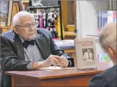  ?? Lori Van Buren / Times Union ?? Harry Rosenfeld is seen at a book signing for his memoir, “Battling Editor,” at the Book House in Stuyvesant Plaza.